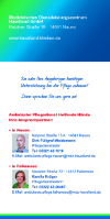 Flyer Ambulanter Pflegedienst Östliches Havelland